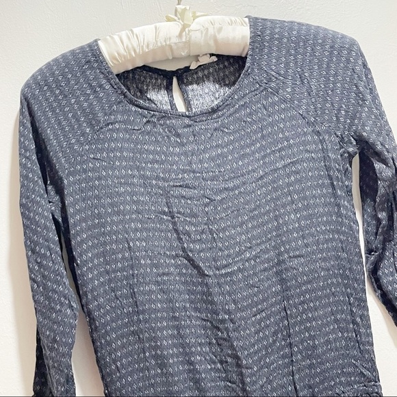 JOIE SOFT Women’s Charcoal Gray FINA FLOUNCE Dress 3/4 Sleeve Elastic Waist XS - Picture 4 of 7